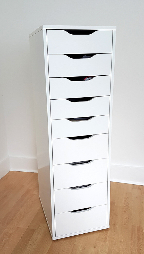 White Alex 9 Drawer Unit For Sale 50 In East Dulwich London