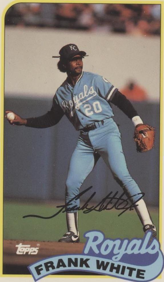 Charla de béisbol Topps/LJN 1989 - Frank White #142