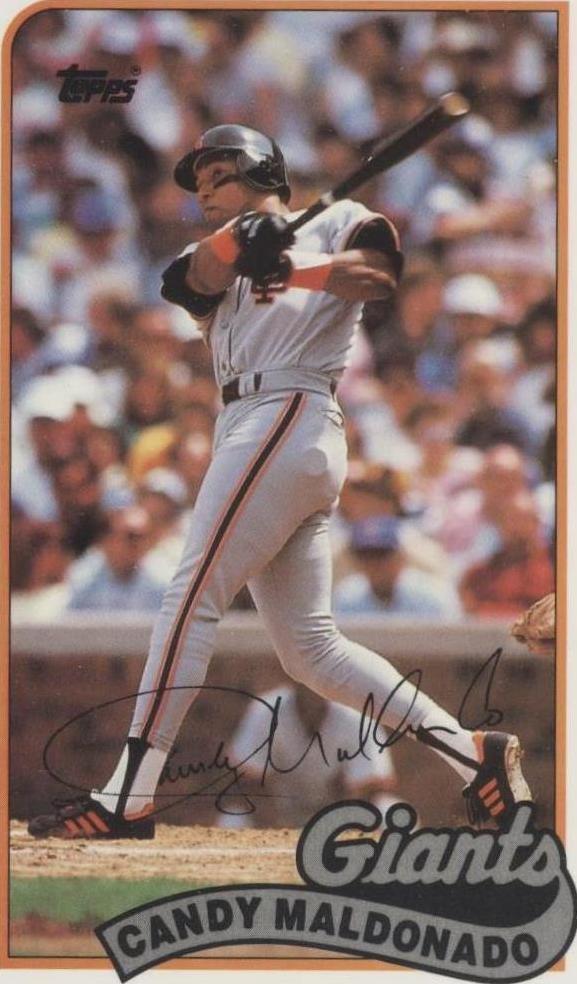 1989 Topps/LJN Baseball Talk - Candy Maldonado #137