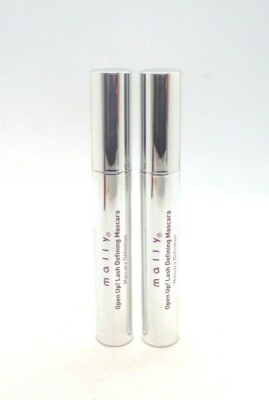 Lot / 2   Mally Open Up! Lash Defining Mascara ~ Black ~ 0.35 oz / 10 g (x2)
