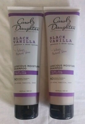 2-New Carol's Daughter Black Vanilla Luscious Moisture Shampoo W/ Aloe, Van/ Ros