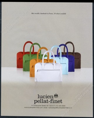 2007 Lucien Pellat Finet purse handbag hand bag 7 colors photo vintage print ad