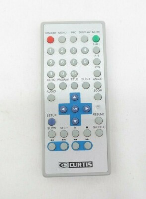 Genuine CURTIS Remote Control OEM for DVD8007B 7-Inch LCD Portable DVD Player TF
