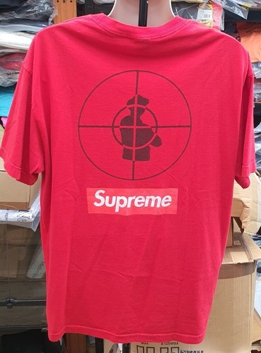 Supreme Public Enemy ステッカー ラージ ブラック 2006 Supreme Undercover Public Enemy Fear of a Black Planet Red