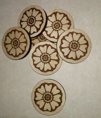 Avatar the Last Airbender: Wooden White Lotus Tile (2'' Diameter)