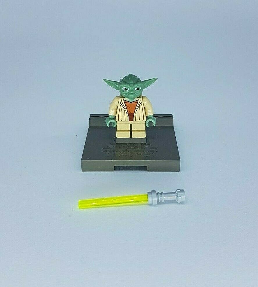  Lego Star Wars Minifigur Yoda sw0219 mit Laserschwert  