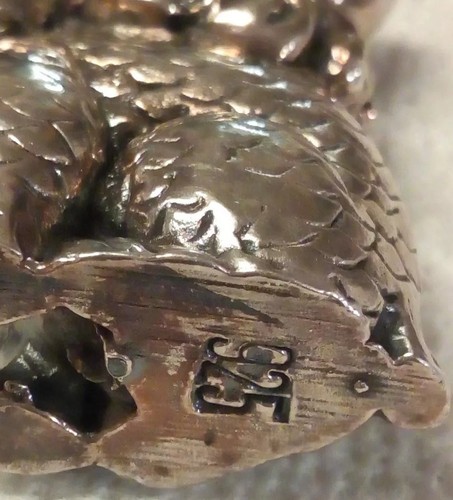 Vintage Sterling Large 3D Asian Indian Elephant Pendant