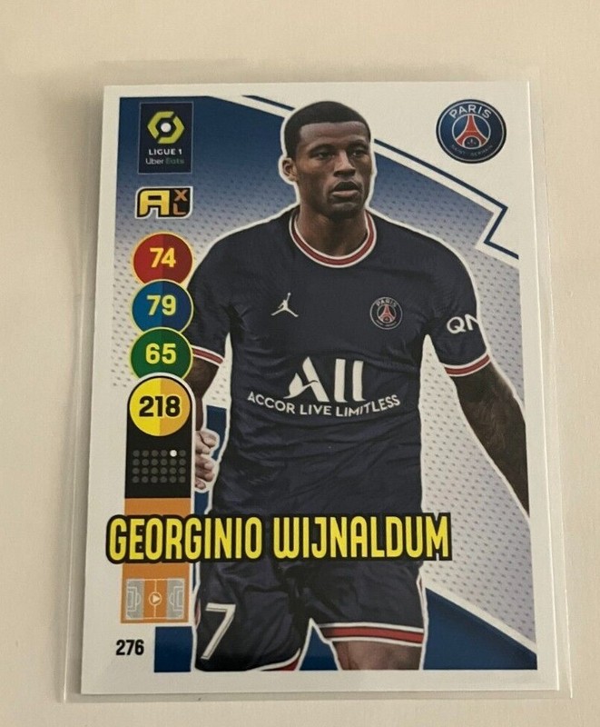 Carte Card Carta #276 Georginio Wijnaldum Paris Psg Panini Adrenalyn 2021 2022