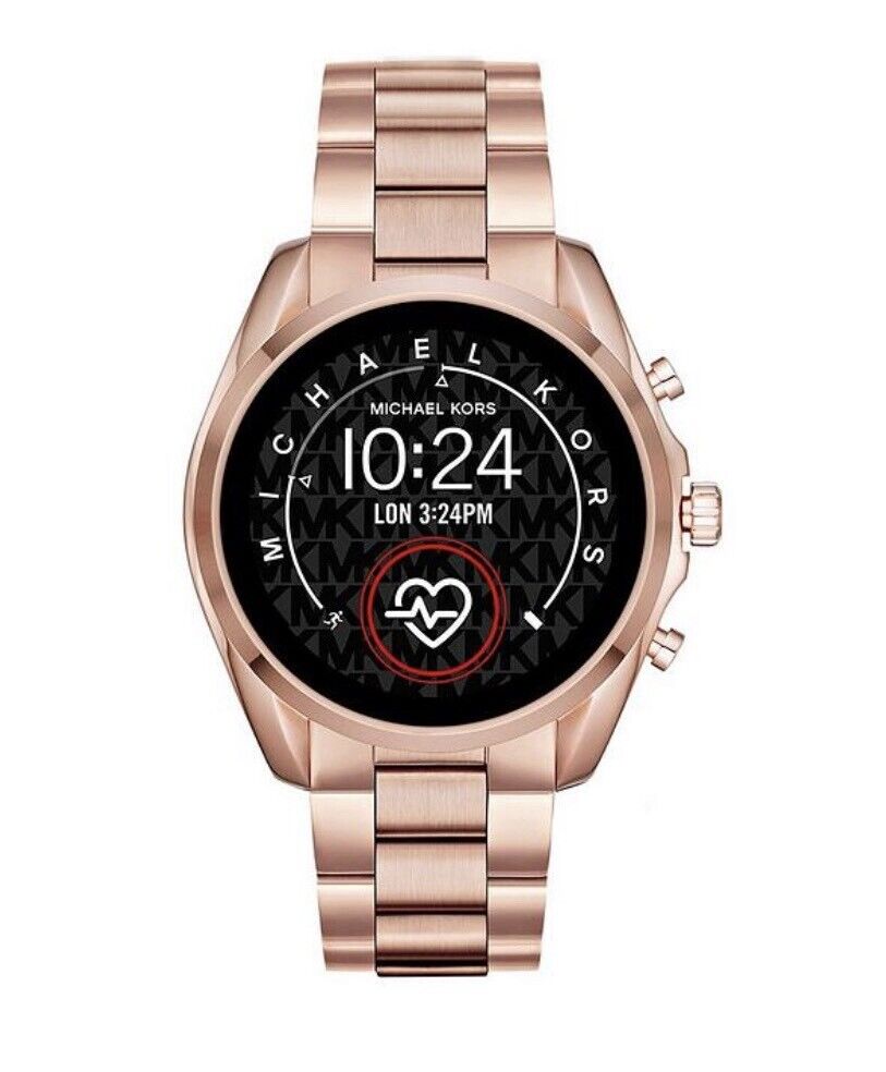 mk smart watch purple