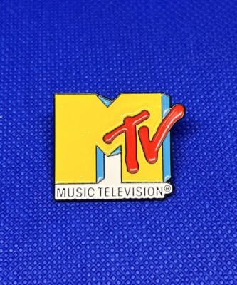 MTV Classic 80'S TV Logo Music Television Hat Lapel Enamel Pin 1.25'' NEW