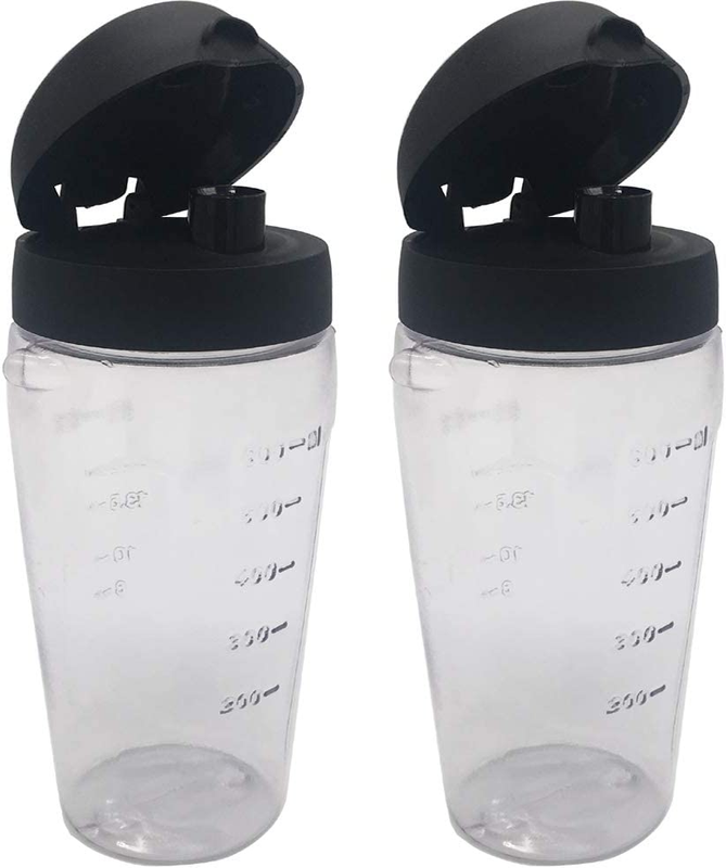 2 Piece Blender Smoothie Bottle Cup with Lid for Oster Blend