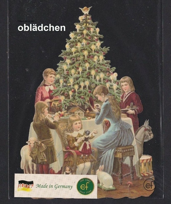 #Feuilles Chromos# Ef 5122 Image - Carte / Riesenoblate : Sapin De NoÃ«L /