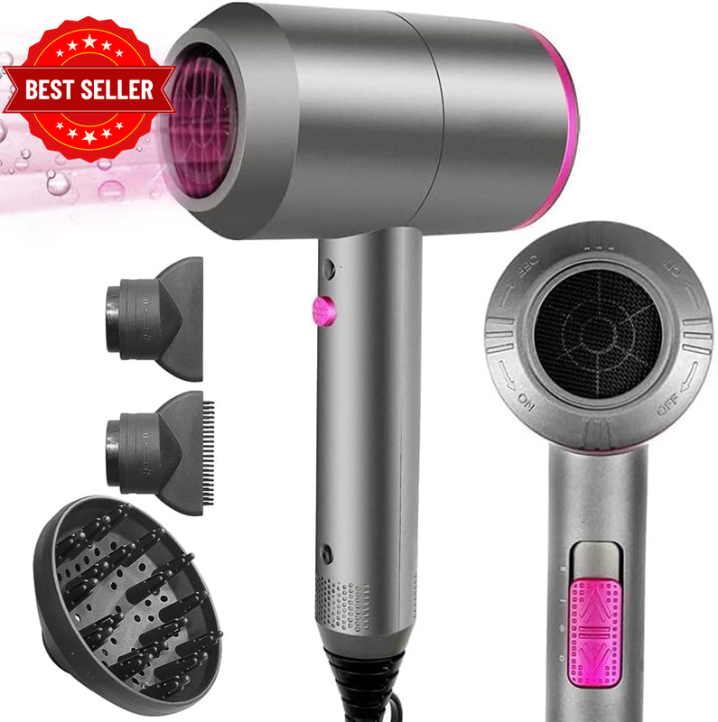 Tamefox Professional Hair Dryer Fast Drying Ionic Hairdryer with Diffuser Hairdr