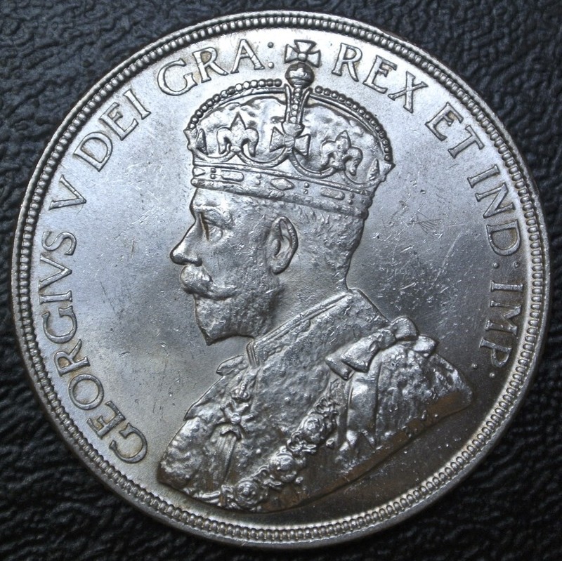 1936 CANADA - $1 DOLLAR - .800 SILVER - KING GEORGE V - GORGEOUS