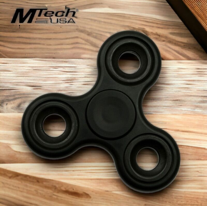 NEW Fidget Spinner Low-Cost Black Stainless Steel Bearing Sensory Toy