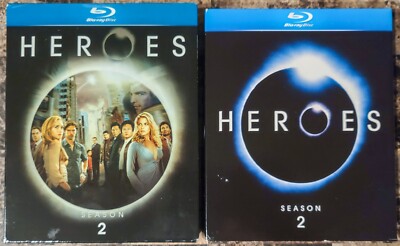 Heroes Second Season 2 Two (Blu-ray, 2008, 4-Disc Set w Slipcover & Insert)