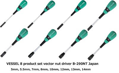 VESSEL 8 product set vector nut driver B-290NT Japan Tools Workshop Equipment