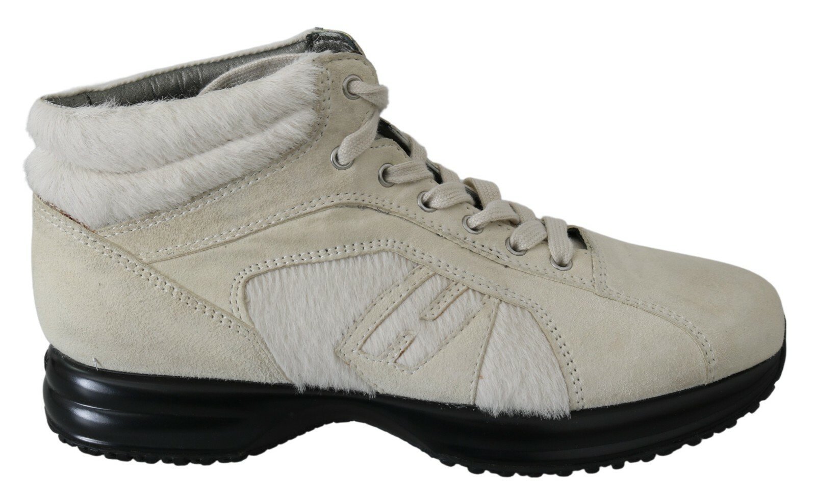 

HOGAN Shoes Белые кожаные зимние зимние туфли на шнуровке для женщин, EU35.5 / US5, Белый
