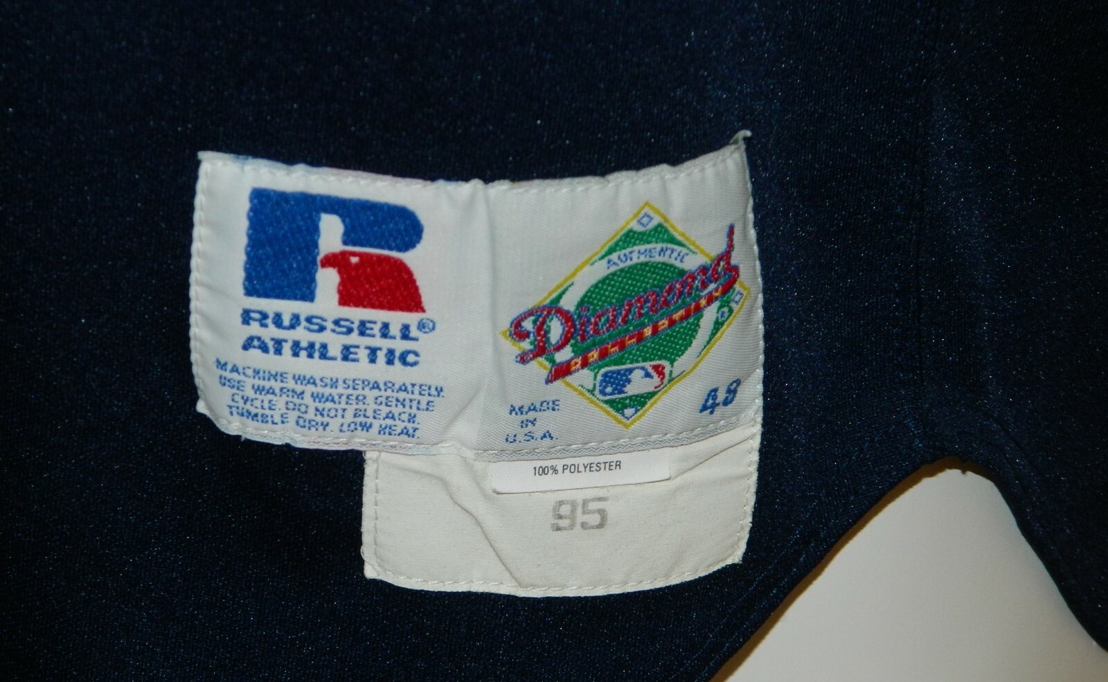 1995 Albie Lopez Game Worn Cleveland Indians ALT Jersey #59 - Russell Size 48