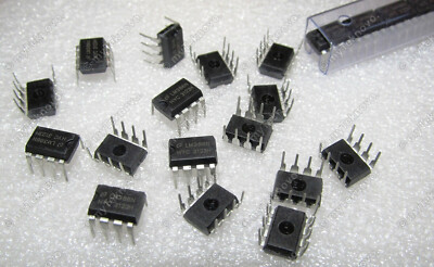 10x LM386 LM386N Audio Power Amplifier LOW Voltage DIP8 NOS - USA
