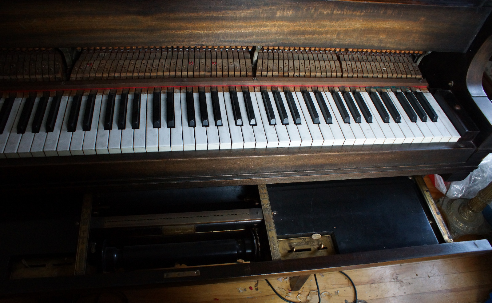 RARE Antique 1926 Hardman WELTE-MIGNON” Reproducing System Grand Piano & Bench