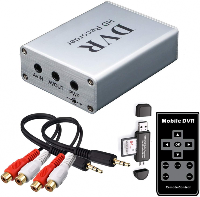 FPV Mini DVR With SD Card Reader, Realtime Digital Video Recorder For