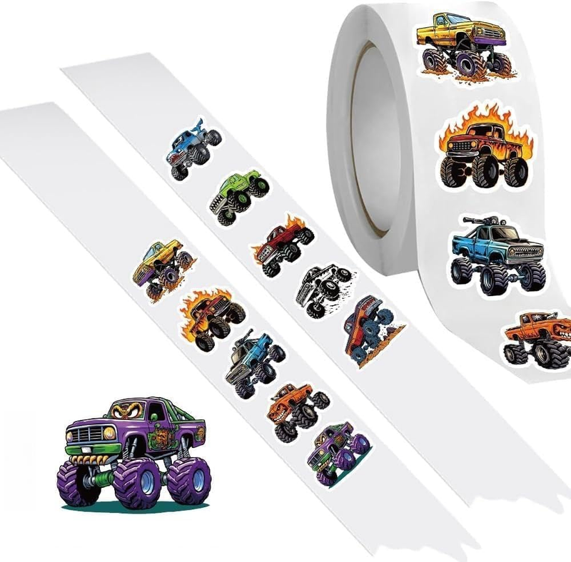Monster Truck Stickers for 500 Pieces 10 Styles Vinyl