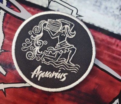EMBROIDERED AQUARIUS PATCH (Please Read Ad)
