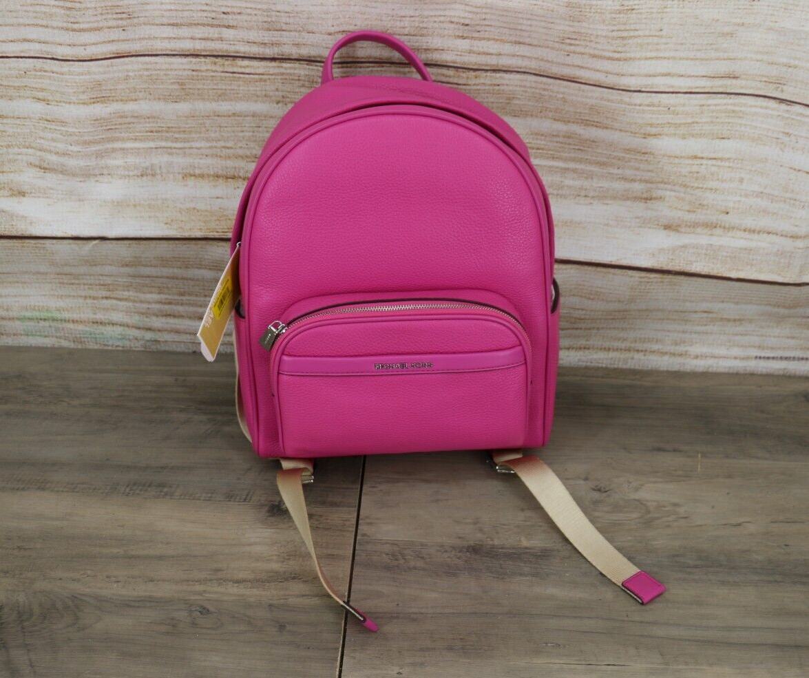 Michael Kors Bex Medium Backpack Soft Pebble Leather Cerise Michael Kors Bex Medium Backpack Soft Pebble Leather Cerise