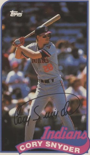 1989 Topps/LJN Baseball Talk - Cory Snyder #124