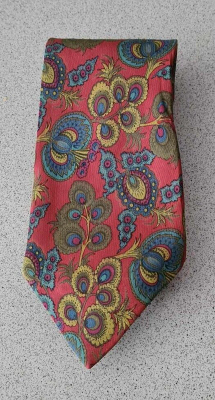 Le Schans Krawatte, Bunt , Gemustert,  100% Seide