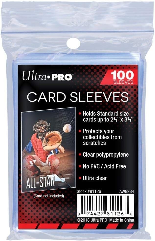 Ultra Pro: Мягкий пенни-футляр для карточек стандартного размера — 100 карат. 81126