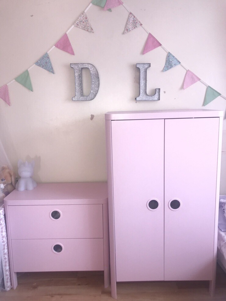 Ikea pink wardrobe & drawers in Southampton, Hampshire Gumtree