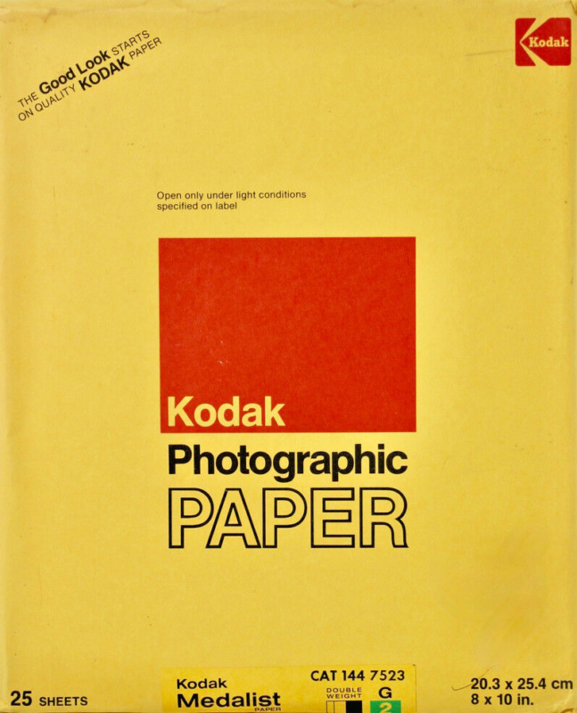 Kodak Medalist G Photographic Paper 8X10 25 Sheets double weight 2