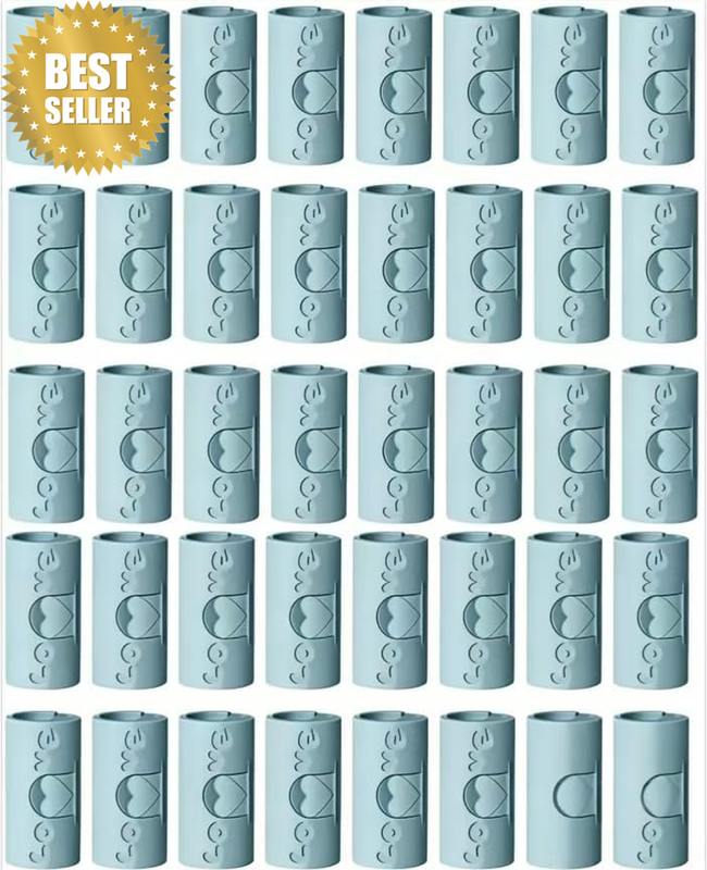 Light Blue Bed Sheet Grippers, 40Pcs Needles-Free Sheet Fasteners That Hold Slip