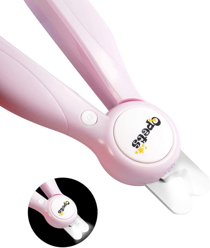 Dog Cat Nail Clippers Trimmer LED Light Free Razor Sharp Blade Professional