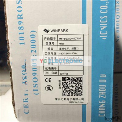 New For WINPARK Temperature Controller AK6-BPL210-C007R-1 PT100 180-240V 50Hz