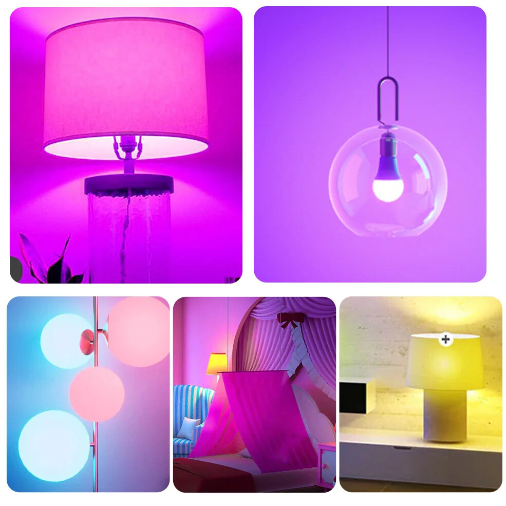 10X 18W EWelink Zigbee Smart Bulb E27 Dimmable LED Light Bulb RGB 85-265V Smart