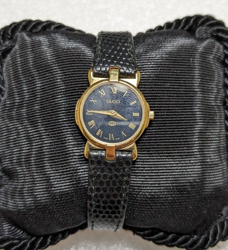【希少・電池新品】GUCCI 3400L ゴールド ブラック ラウンド 希少・電池新品】GUCCI 3400L ゴールド ブラック ラウンド