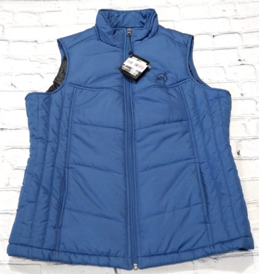 NEW Byron Nelson Puffer Vest Mens Large Full Zip Blue Lined Insulated MSRP $49.9