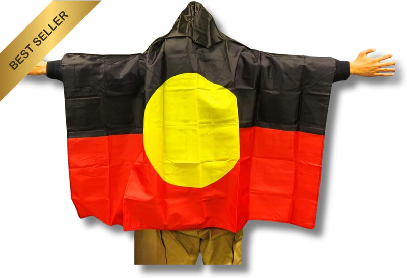 Australian Indigenous Aboriginal Body Flag, Flag Cape Cloak Costume, Wearable Fl