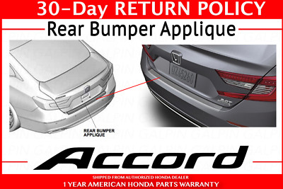 Genuine OEM 2018-2020 Honda Accord Rear Bumper Applique            08P48-TVA-100