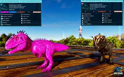 ARK Survival Ascended Carcha NEW TOP STATS 645M PVE PS5/XBOX/PC