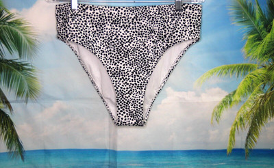 Shein Womens Bikini Bottom HIgh Waisted Animal Print Size 1XL NWOT