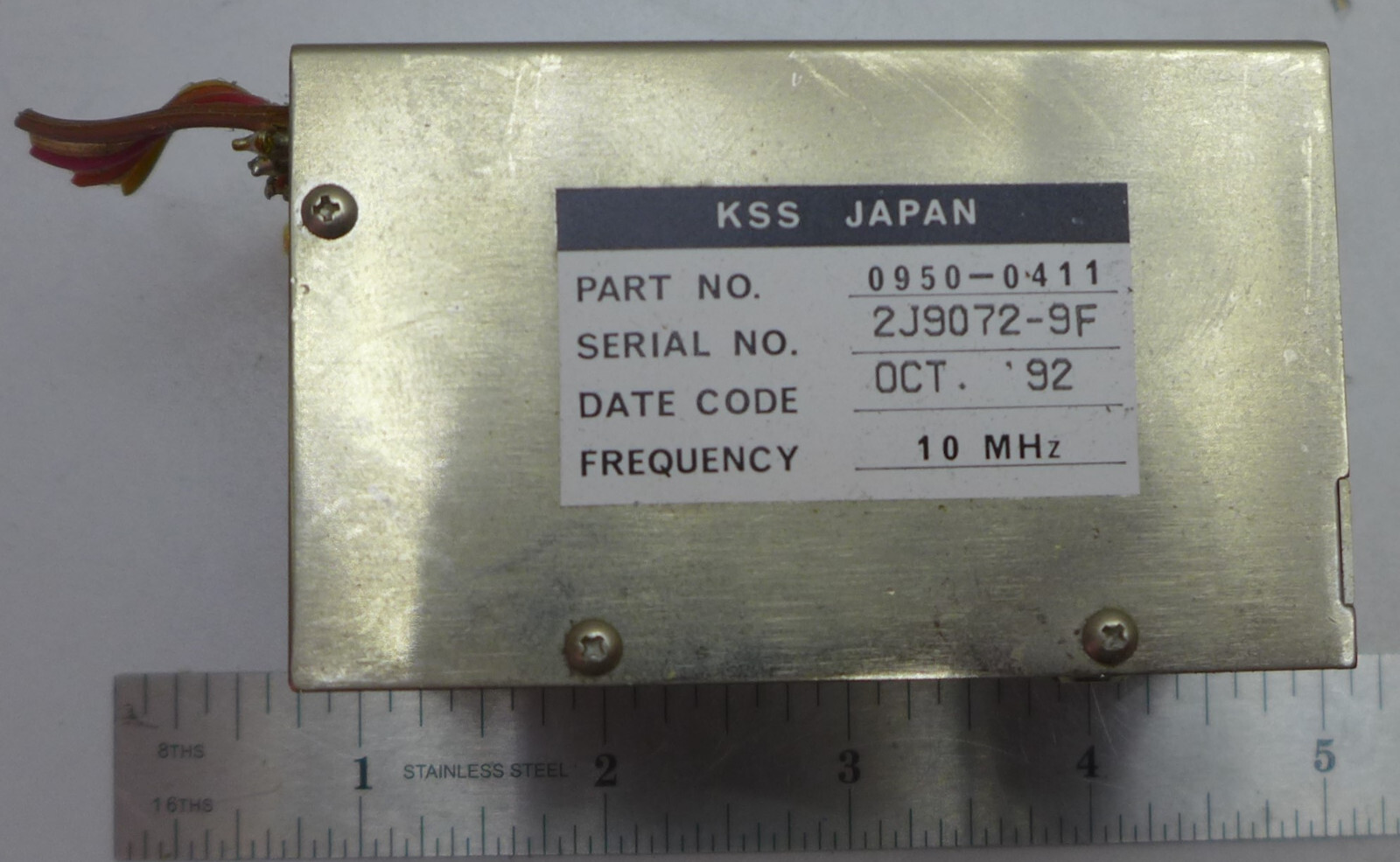 KSS Japan 0950-0411 10 MHz Oscillator | eBay KSS Japan 0950-0411 10 MHz Oscillator | eBay