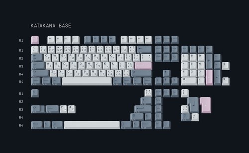 GMK Fuji Keycaps (Katakana base & novelties)