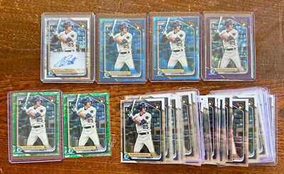 2024 Bowman COOPER PRATT Speckle Refractor AUTO /299 + Sapphires + More!