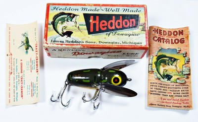 Leur De Pêche Vintage Heddon Crazy Crawler 9120 - Couleur WBE (Blue Eyed Albino), Topwater