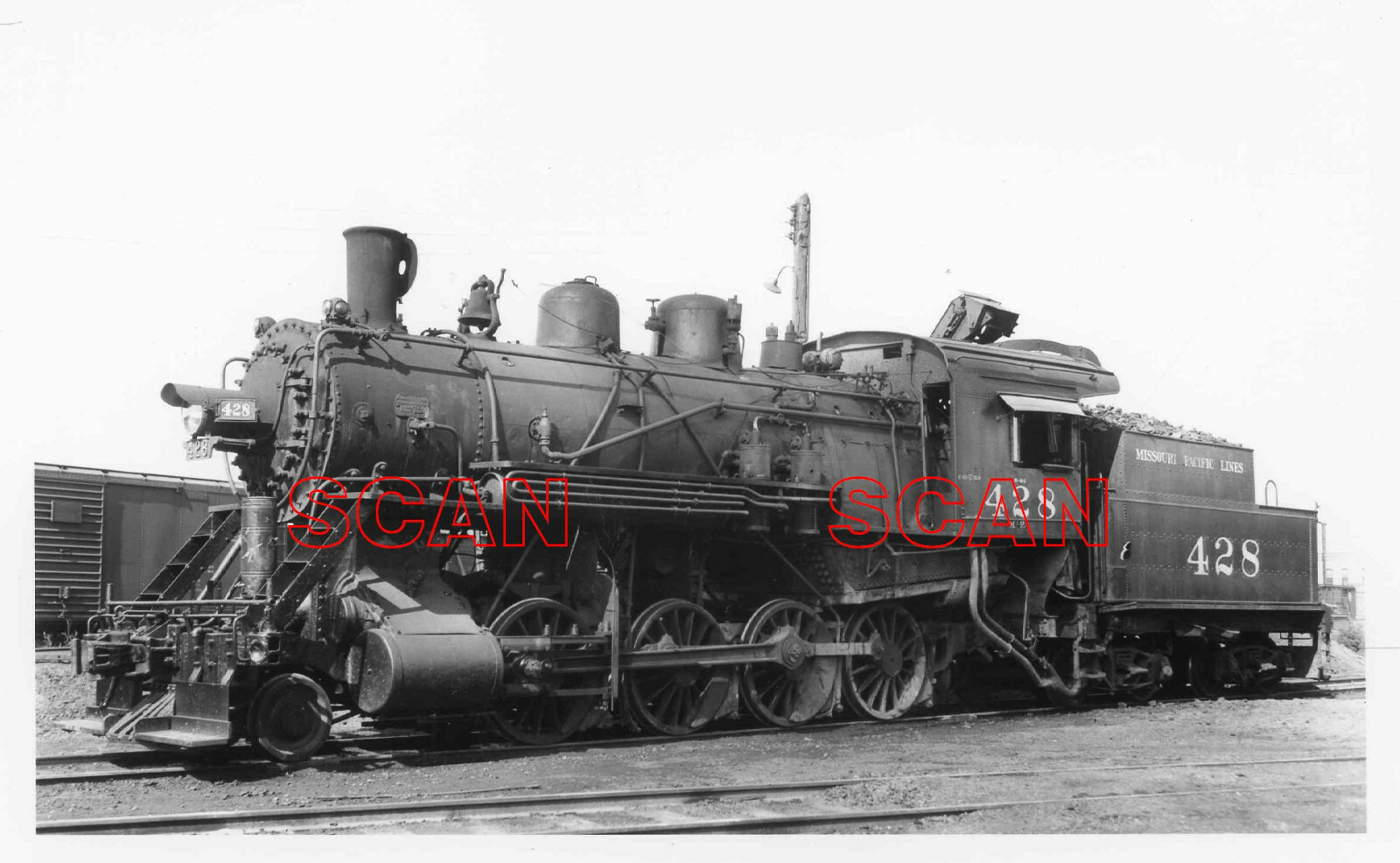 mo！ 1AA196 RP 1940s/80s MOPAC MISSOURI PACIFIC RAILROAD 2-8-0