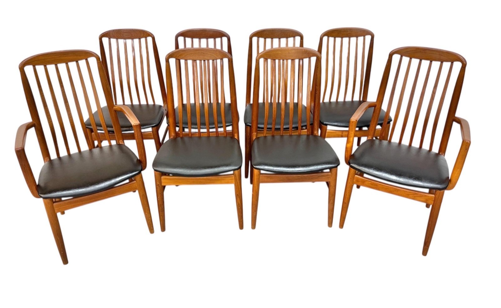 Vintage Danish Modern Benny Linden Teak Dining Chairs - Set